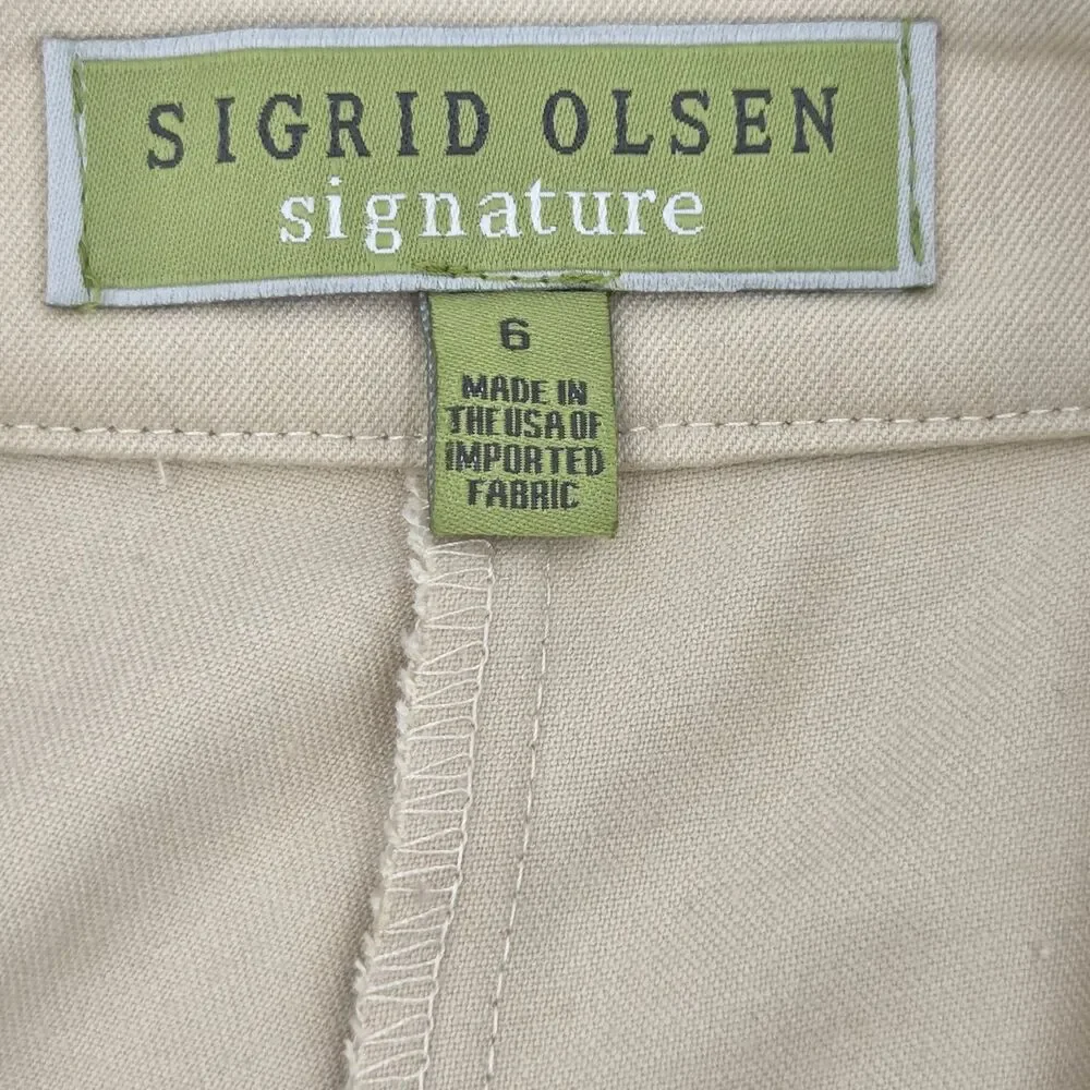 Vintage Sigrid Olsen Dress Pants Trousers Womens Size 8 Lagenlook Work Office